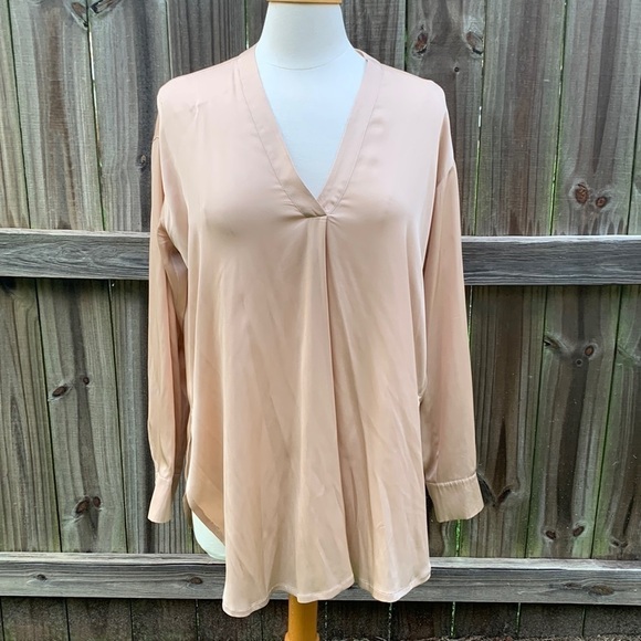 Vince champagne silk tunic, size small - Picture 1 of 8